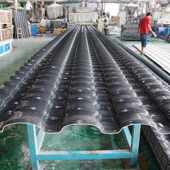 红创合成树脂瓦别墅琉璃 隔热塑料屋面仿古小青瓦片树脂瓦