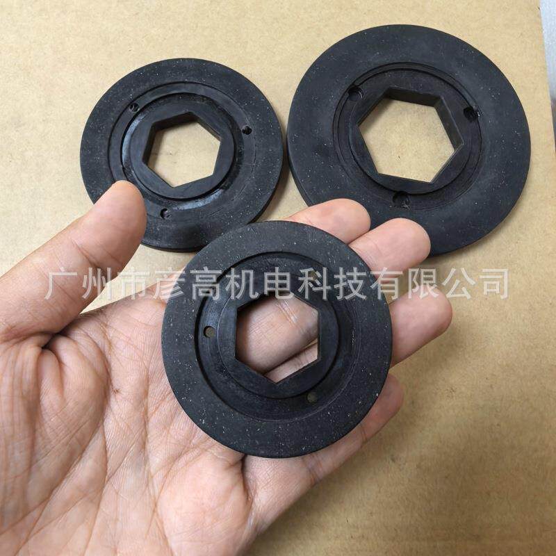 适用FDB13制动器六方轴刹车片BRE20转子来令片外径95mm 内径36mm