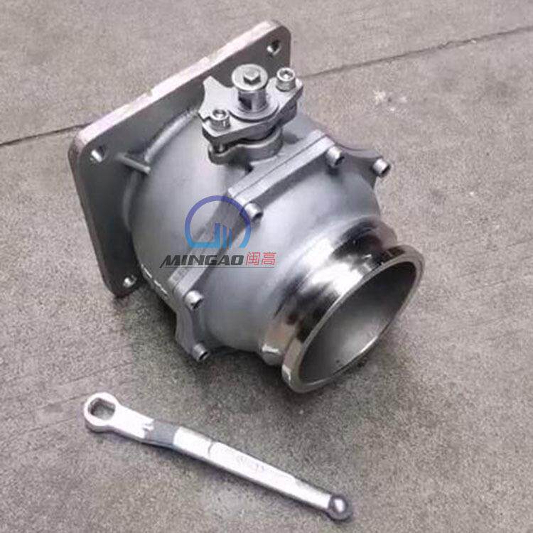 DN150不锈钢方法兰球阀带快速接头球阀带快速接头一体式球阀