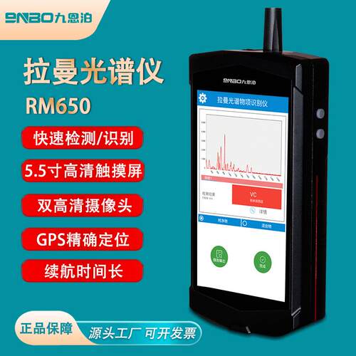 9nbo手持式拉曼光谱仪生物医药分析荧光抑制化工品食品添加剂检测