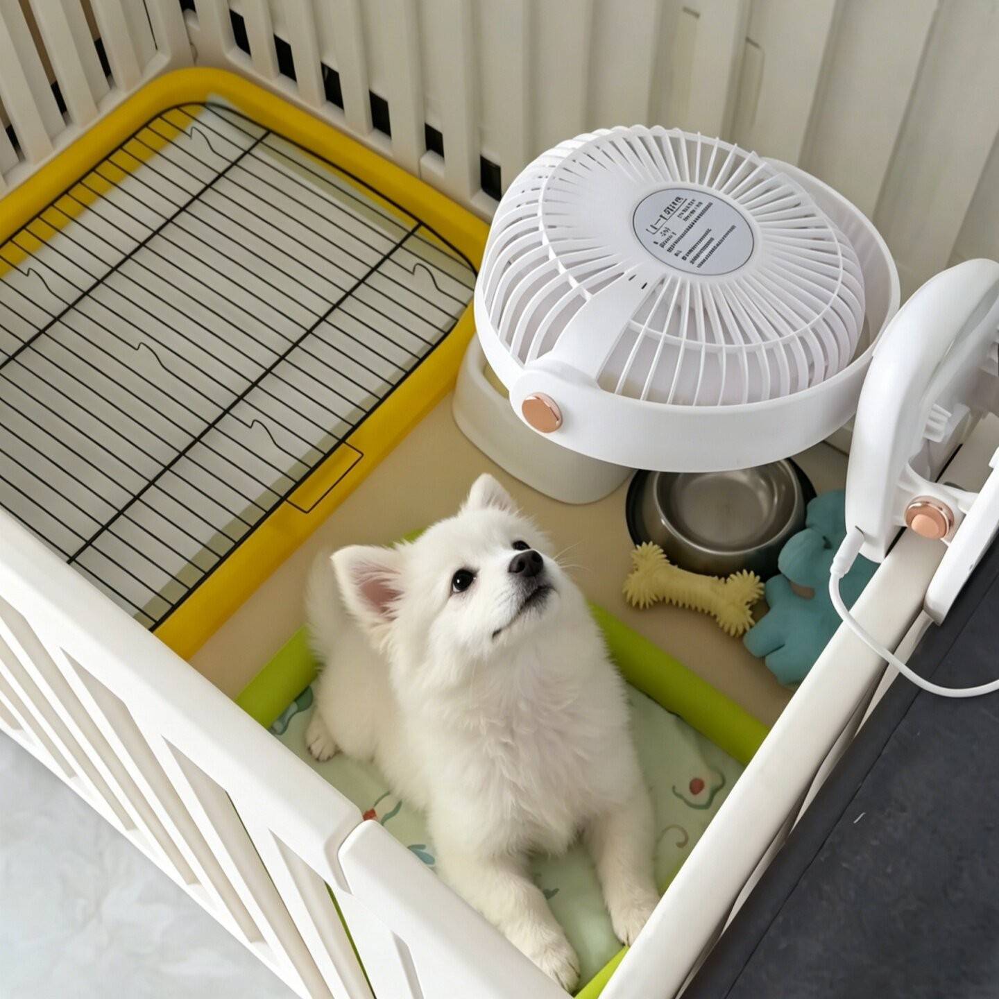宠物风扇狗狗散热降温风扇强力电风扇夏天狗窝猫窝降温神器小风扇