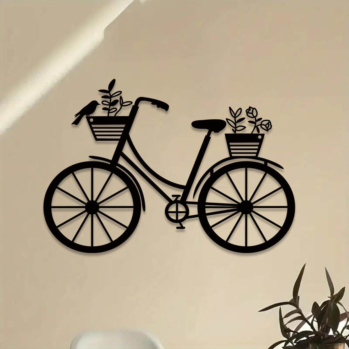 金属铁艺工艺品花鸟自行车壁挂家居车库装饰卧室装饰客厅装饰墙饰
