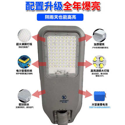 led新农村照明灯乡村照明灯高亮市政太阳能户外路灯照明庭院工程