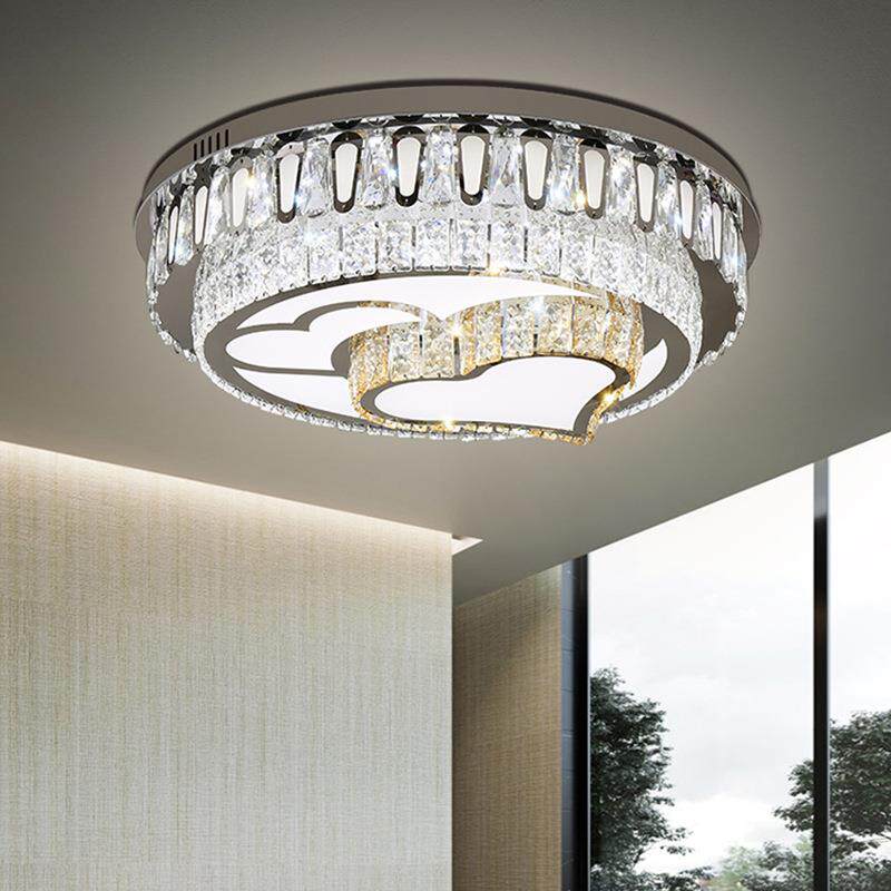 现灯代约餐水晶吸简顶灯新CXC款K9全屋套组合水晶轻奢客厅灯具