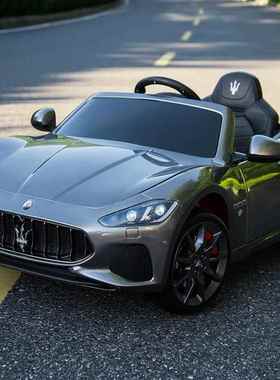 正品正版玛莎蒂G拉ra汽Cabrio儿童电动车四驱小n孩宝宝带遥控车可