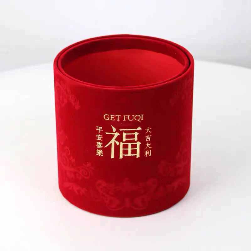 新年烫金绒布福桶圆形福字抱抱桶干花冬青银柳插花盒新年喜庆姗婷,鲜花速递/花卉仿真/绿植园艺,花艺包装纸,淘宝优惠券,粉丝福利购,淘宝优惠卷