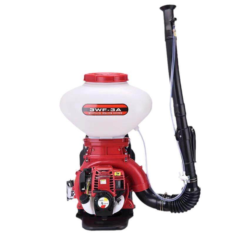 汽油施肥机高压喷雾喷粉机背负式打药四冲程撒肥农用弥雾机喷干粉