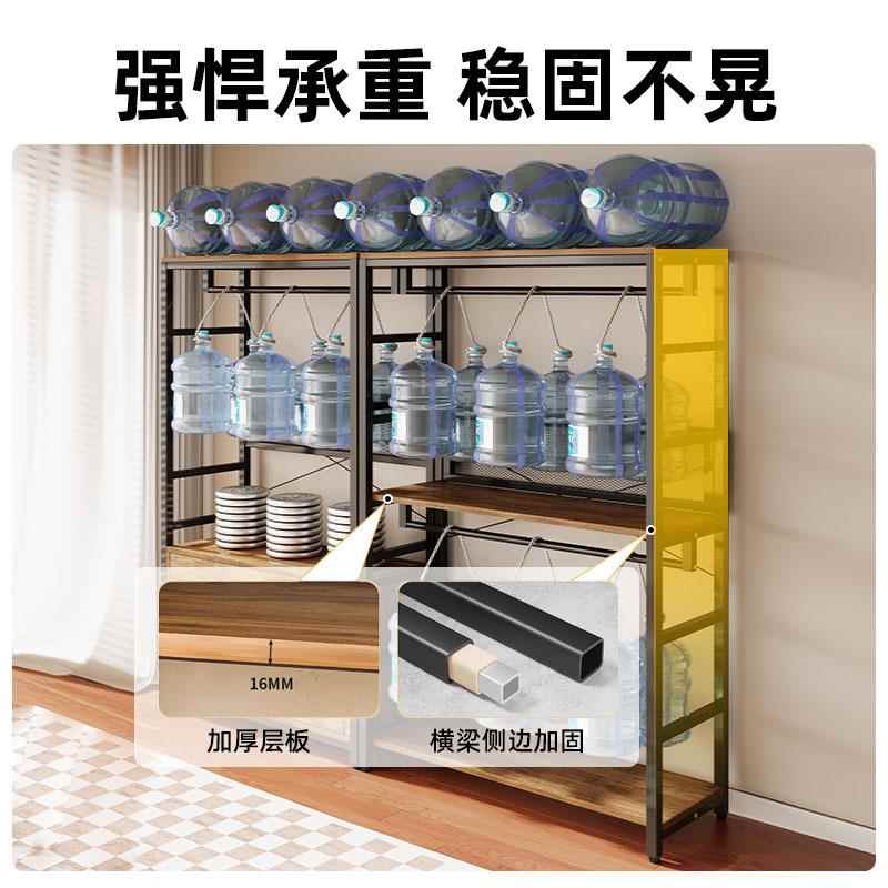 开架放式金属衣柜衣帽架卧室落地木挂衣组合物架布置衣帽F99565H9