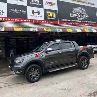 专车专用大轮眉改装 RANGER轮眉带装 2019款 2015 福特皮卡T8 饰钉款