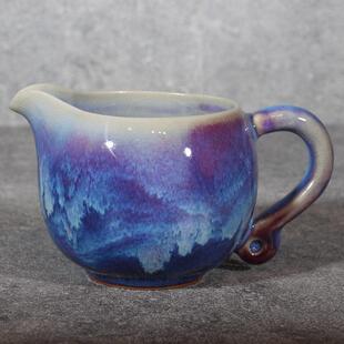 河南禹州神垕钧瓷茶杯公道杯功夫茶具茶道配件卢钧窑变釉陶瓷喝茶