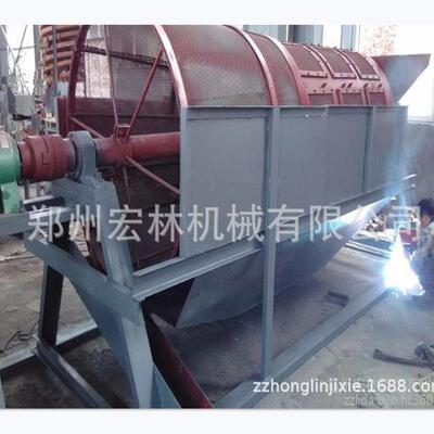 砂场搅拌站滚筒筛沙机沙土石粉有轴滚筒筛沙石筛选分离设备