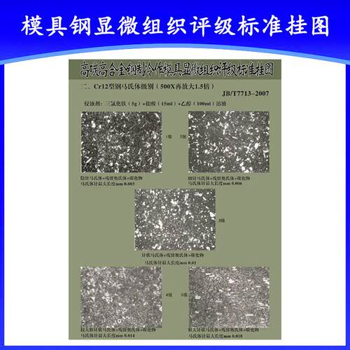 模具钢显微组织评级标准金相挂图JB/T8420-2008、JB/T7713-2007
