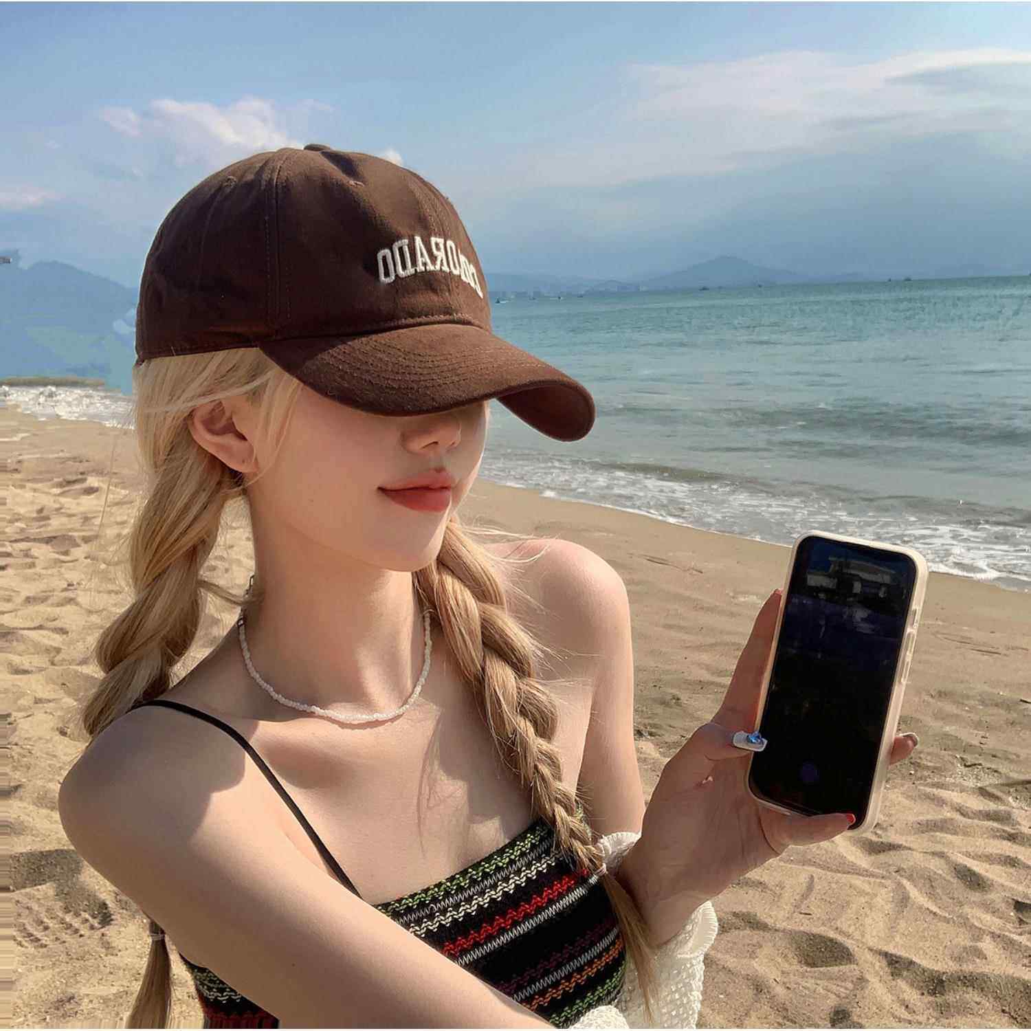 假发帽子一体女白金编辫双马尾时尚潮流夏款鸭舌棒球帽长直发辫子
