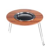 户外桌烤炉露营烧烧烤围炉烤火炭炉可折叠便携家用套装 全套煮茶