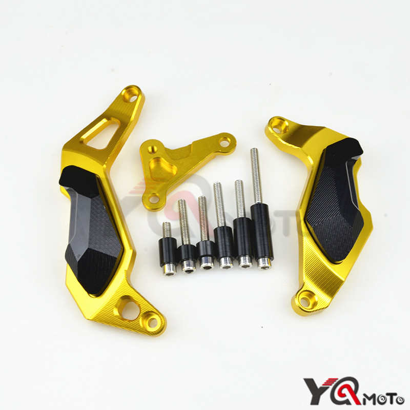 川崎忍者400 NINJA400 17-19改装发动机保护块 防摔块 防摔胶边盖