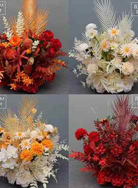 采购产品婚礼桉树插花，人造花，绢花场景布置，装饰插花，插花，
