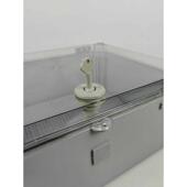 箱箱室塑料配电雨带防水工程塑料基业明装 户外外防锁防水abs箱电