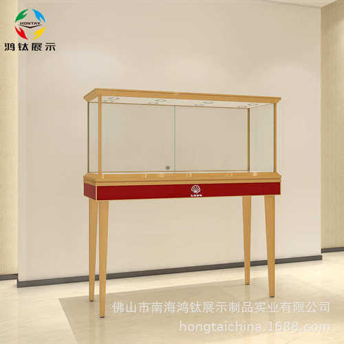 钢化玻璃钛现货鸿首饰橱窗新款铝合金展示厂家陈列柜展柜珠宝柜台