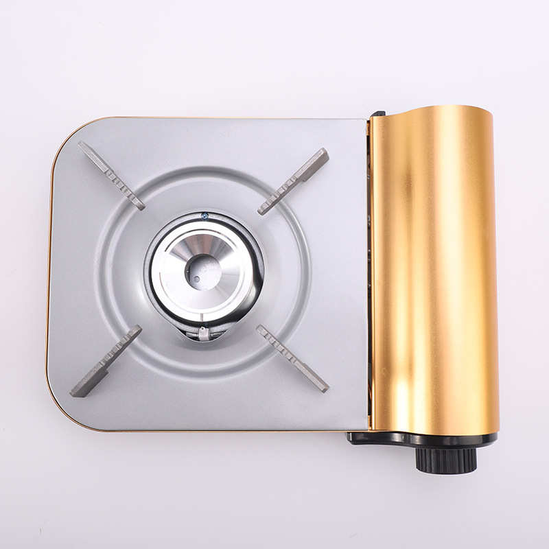 超薄中号野外露营防风卡斯炉卡磁炉家用简约卡式炉大火力便携架炉