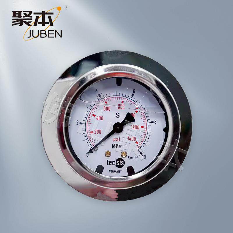 注塑机油压表液压表tecsis耐震压力YN60ZT背式表面板式轴向