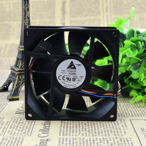 台达EFC0912BF KG885 12V 0.60A 9CM 9032 4线 温控 散热风扇