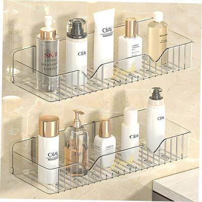 Bathroom Shelves Kitchen Wall Shelf Shower Storage Rack