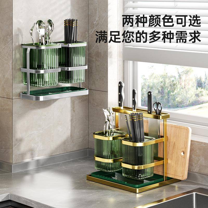 不锈钢架子多功能置物架架砧板刀看详情架筷笼架具收架纳架刀具筷