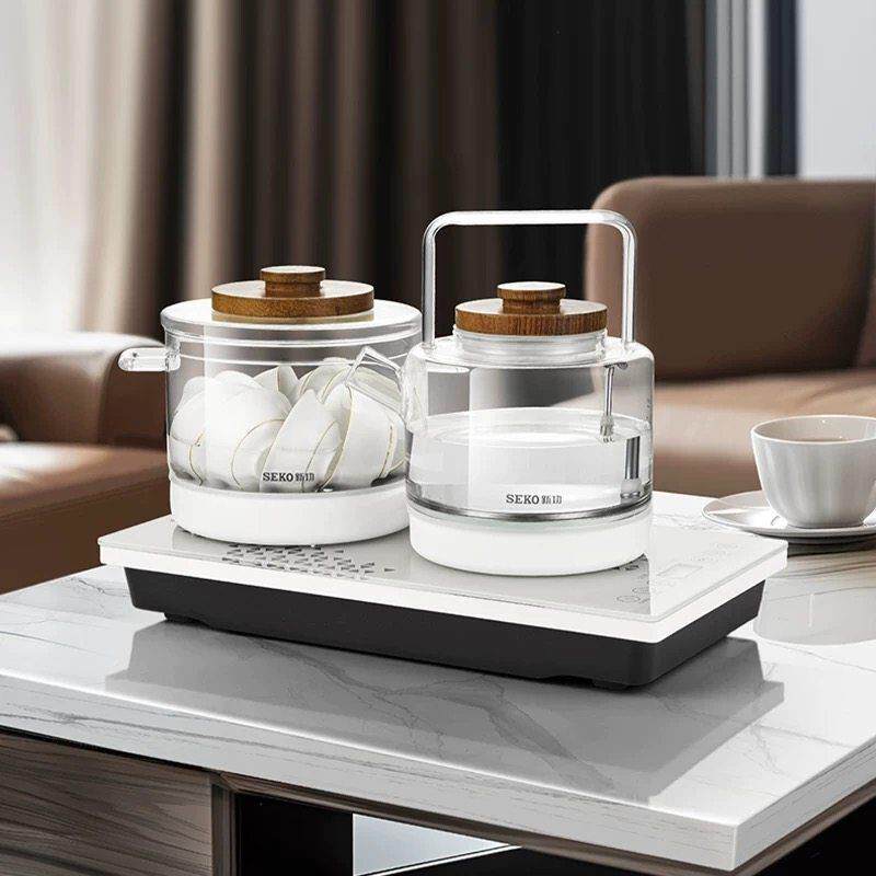 Seko/新功 W6全自动底部上水电热水壶茶具玻璃烧水壶家用电茶炉壶