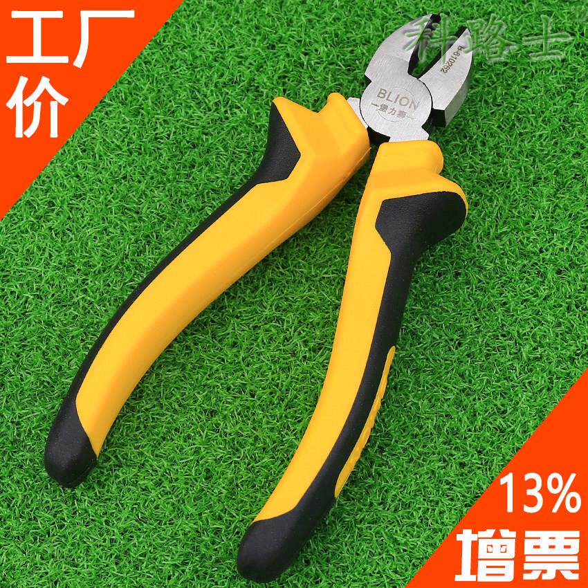 光纤工具斜口钳皮线 线光缆钢丝钳6寸电工剪钳欧式斜嘴钳高碳钢
