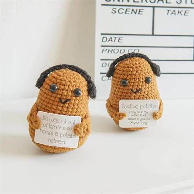 Positive Cute Potato Home Room Decor Handmade Plush