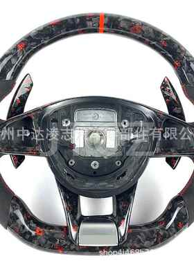 适用于奔驰A45CLA45AMGC63C43E63E53级ECLS级GLEGLC方向盘碳纤维