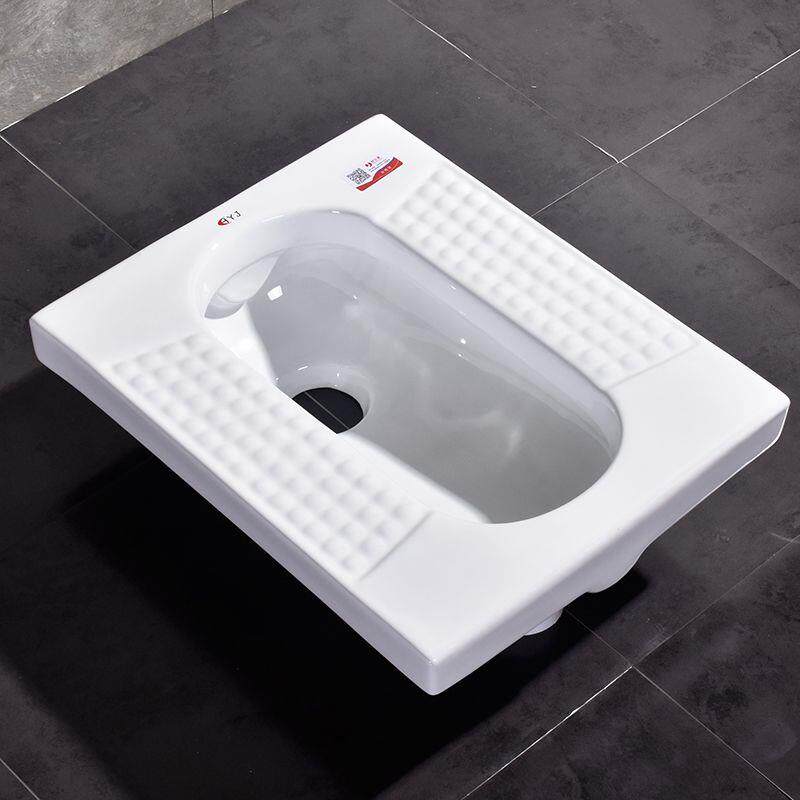 沉水弯蹲便器家用直排蹲便器存水弯陶瓷蹲坑大便器带冲水箱厕所