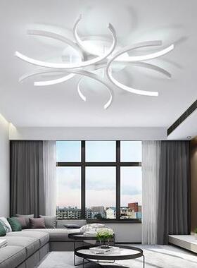 LE约D吸顶SZI灯卧简大气现代过亚道灯具客厅室灯白克力花形卧室吸