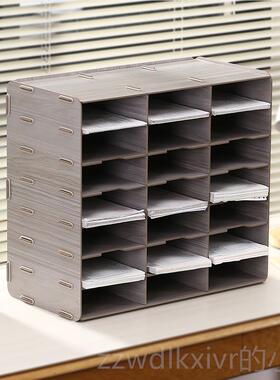 新款单据分类纳盒多整格递单收纳架送货单回单放凭收证票据收纳快