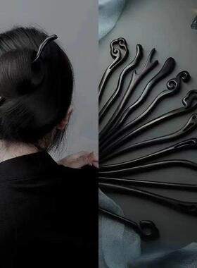 AISHG Retro Hair Clips Pins Women Wood Hair Sticks Natural