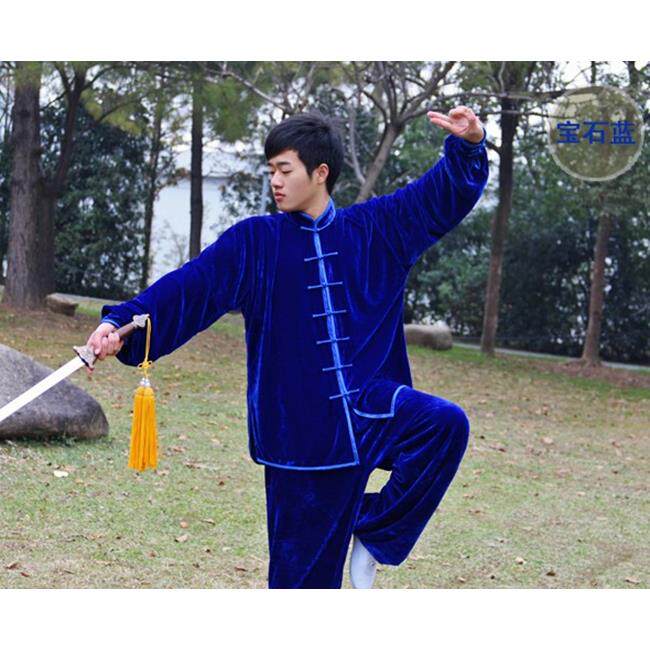 正品女宏极春冬新特款加厚练功服男服装练武秋价练拳武术金丝绒太
