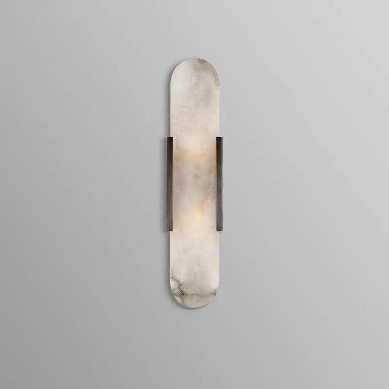 现代简约后现代创意天然云石新中式客厅壁灯头卧室书房设计师壁灯