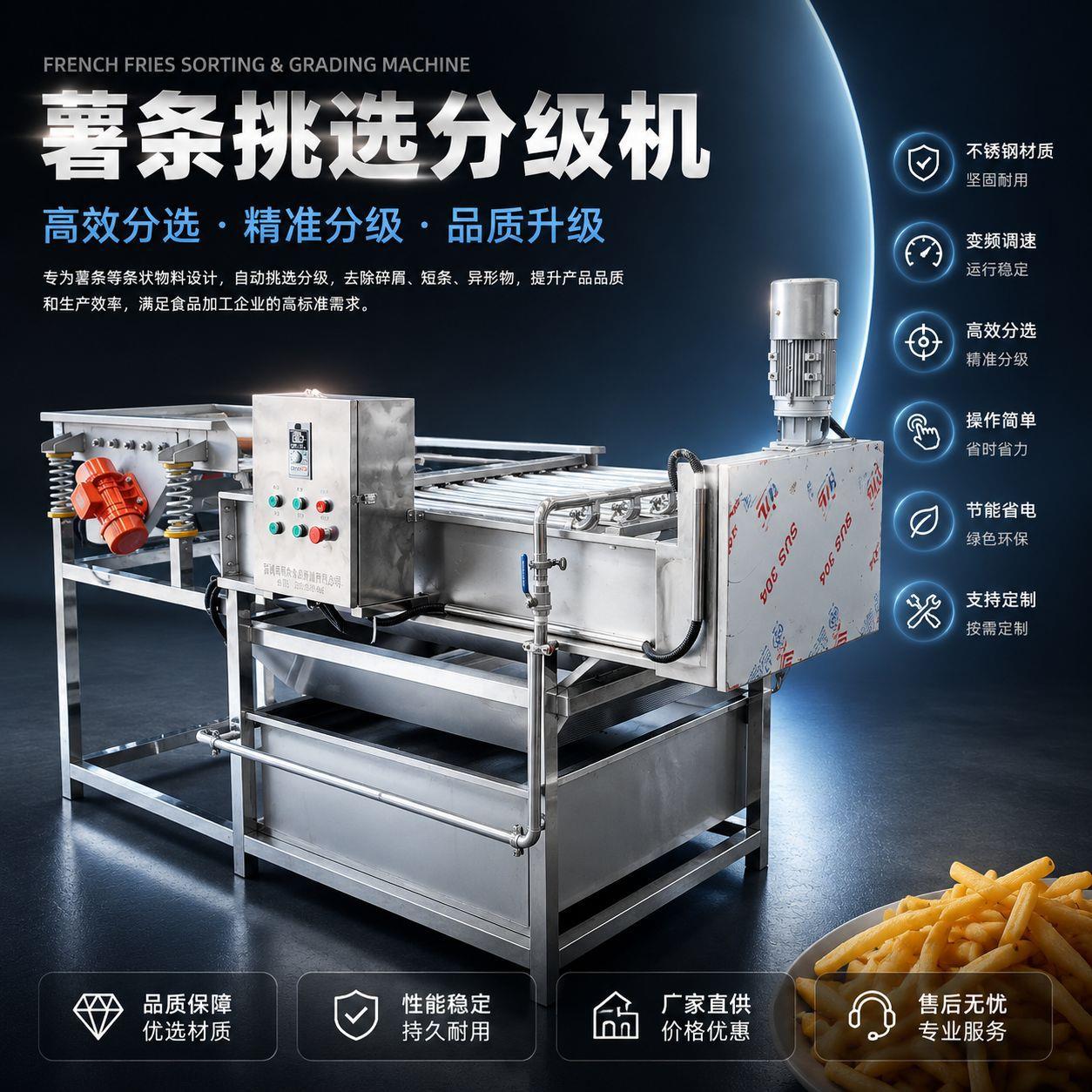 不锈钢薯条分级机冷冻薯条长度分级设备食品机械厂家直销