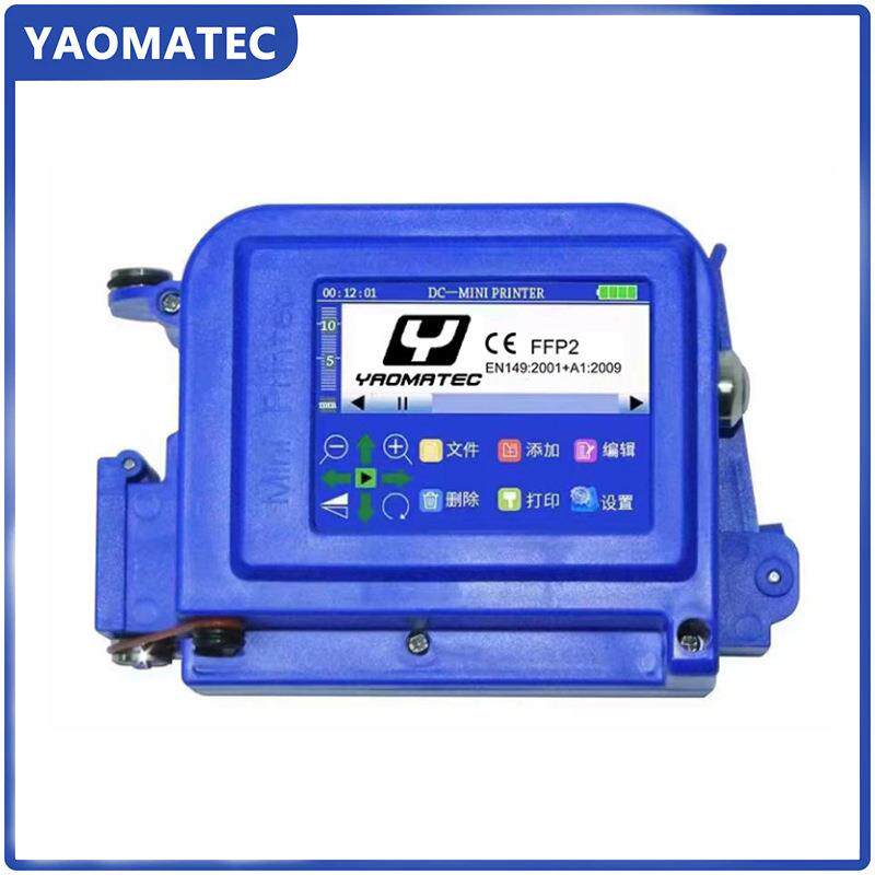 Yaomate迷cM100你小型打码机打生盖产ZIU金日期批号纸箱塑料属瓶
