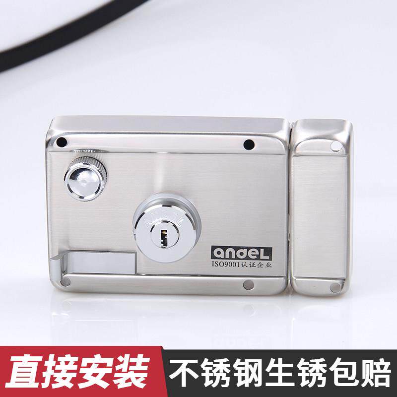 家用外门锁老式防盗门锁室内木门铁门锁超级c级304不锈钢门锁