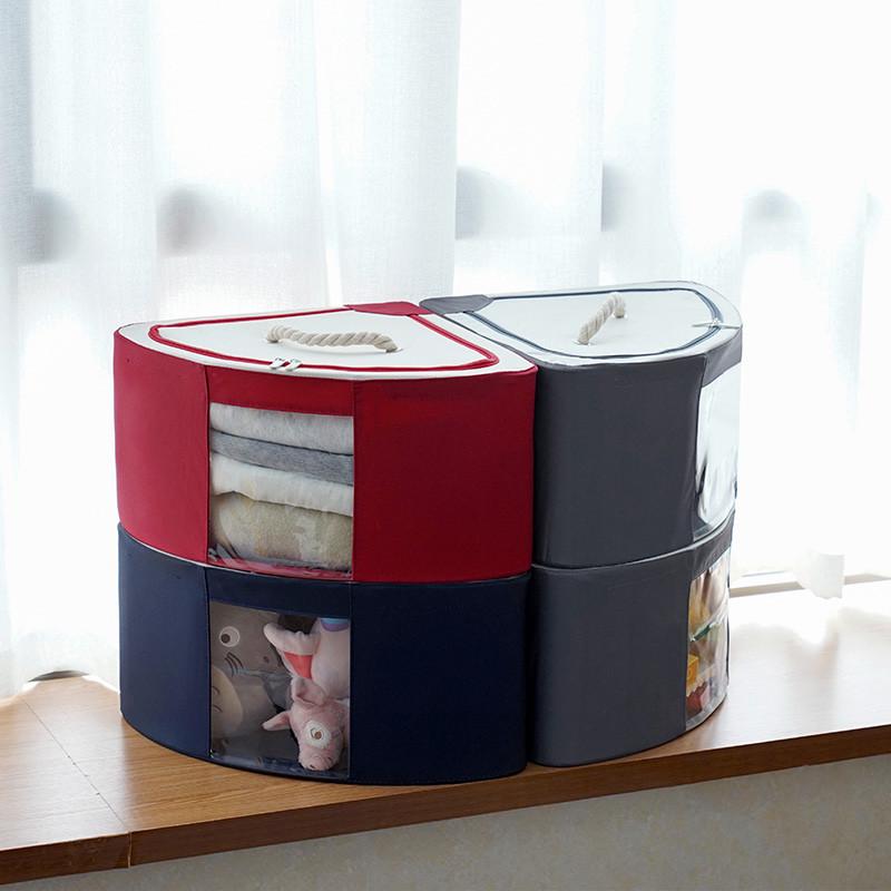 收纳箱收纳家用折叠布艺牛津布拐角衣柜扇形直角落衣物衣服整承义