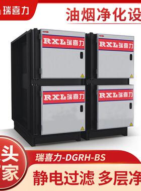 厂家供应DGRH-BS型低空过滤油烟净化器厨房酒店餐饮业净化设备