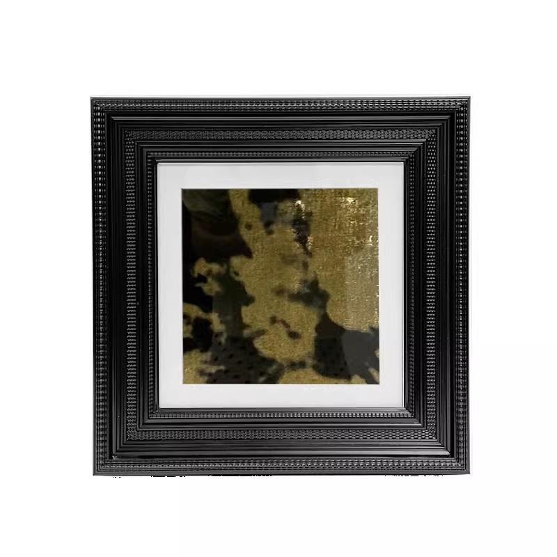 现代简约侘寂中古老钱风织物山鸡装饰画几何摆件酒店样板间摆件图片