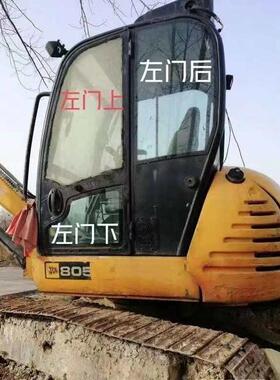 杰西博JCB8056挖机玻璃前挡风上下门后侧档右推拉窗钢化玻璃