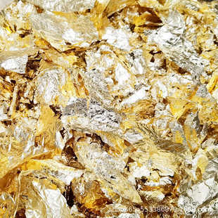 批发碎金箔纸 银箔纸 玫瑰金箔纸 瓶装 袋装金箔 家具 装修 滴胶