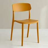 凳椅子奶塑料叠放桌椅北欧可椅餐椅食堂休闲子书靠背椅子茶店家用