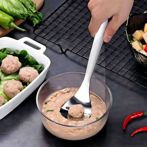 Stainless Steel Meatball Press Spoon Tool, Home Kitchen Meat