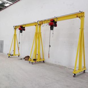 FT5厂家供应简易移动龙门吊手推移动龙门架1T起重升降手推龙门架