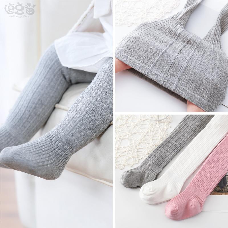 婴儿连裤袜春秋棉薄款女童宝宝连体袜秋儿童外穿打底裤