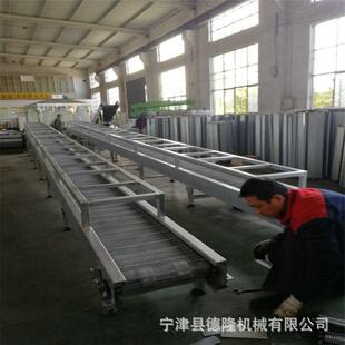 带风扇摊凉流水线网链输送机色母粒厂家用生产线输送带降温传送带